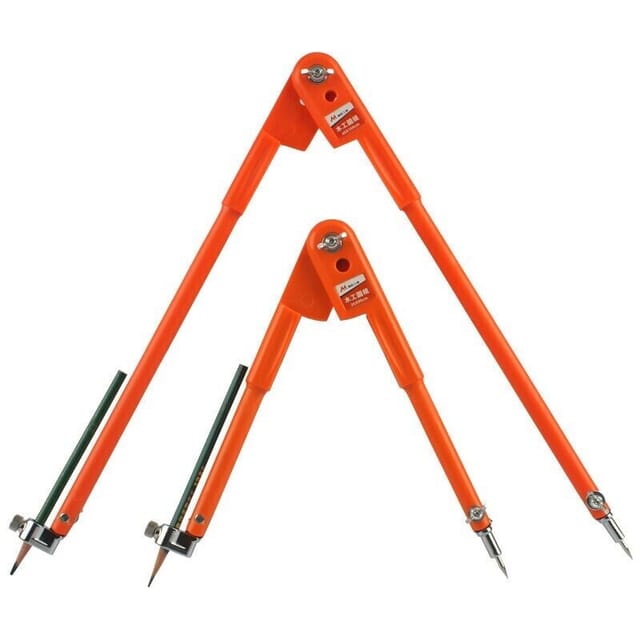 2 Zirkel/set Präzisions-bleistiftzirkel, Großer Durchmesser - Orange L + S --inhhub