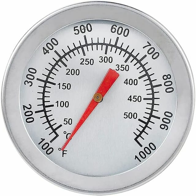 Linghhang - Ofenthermometer aus Edelstahl, max. 500 °C/1000 °f, für Backofen, Pizzaofen