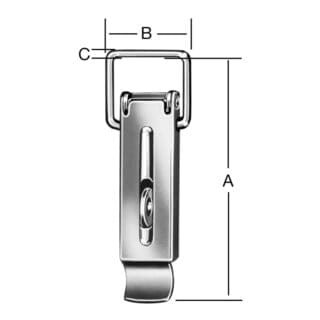 Spannverschluss 138X47 mm verz. - Vormann