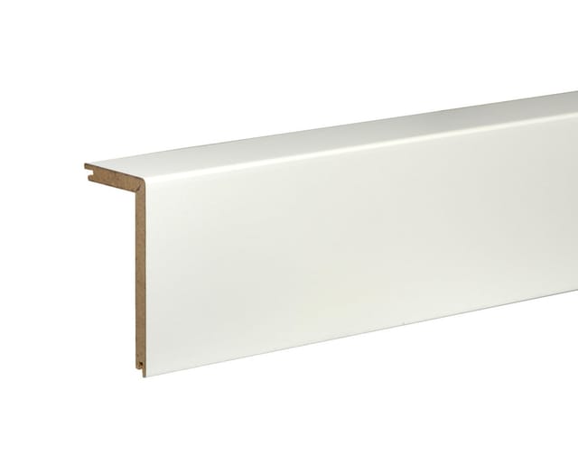 FN Neuhofer Rohrsockelleiste 240 cm 91 x 41 mm weiß Leisten