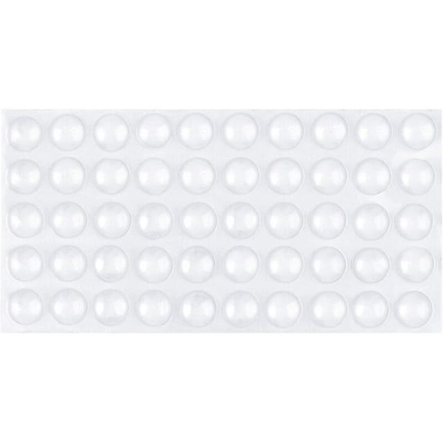 8×2,4 mm, 100 Stück transparente, selbstklebende Gummifüße für Möbel, Glastische, Bastelarbeiten, Wandschutz