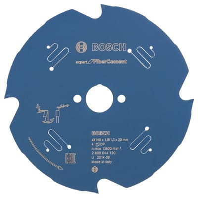Kreissägeblatt Expert for Fibre Cement 140 x 20 x 1,8 mm, 4 Zähne - Bosch