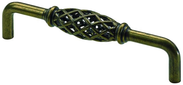 Hettich - Möbelgriff brüniert gold antik 20 x 136 x 35 mm - 1 Stück Möbelgriff