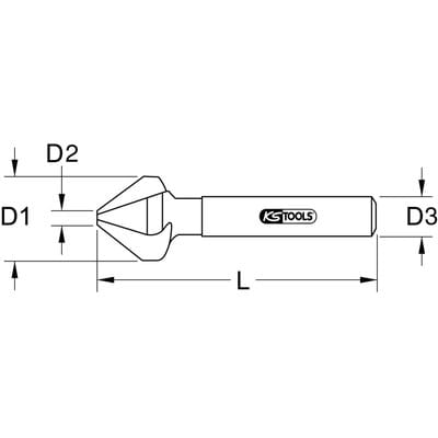Hss Kegel- und Entgratsenker 75°, 10mm