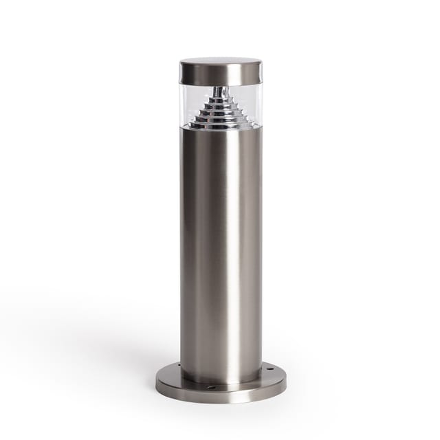 Iluzzia - LED-Bodenleuchte Aussen 6W Oberfläche Fuss 30cm Inti Inox 4000K Neutralweiß