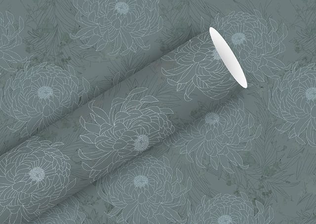 Braun & Company Geschenkpapier grau 1,5 m x 70 cm Geschenkverpackungen