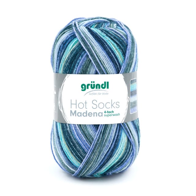 Gründl Wolle Hot Socks Madena 4-fach 100 g baltic-sea-mix