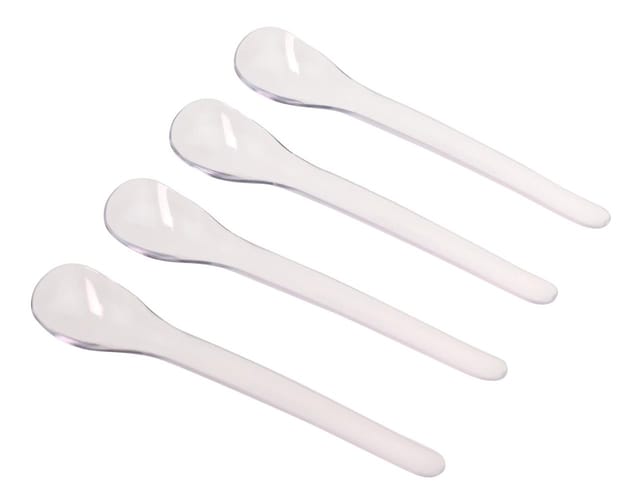 Fackelmann Eilöffel 14 cm transparent oder weiß 4 Stück Küchenhelfer