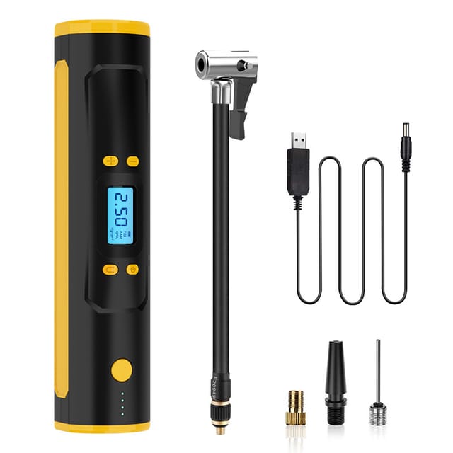 Tragbarer Reifenfüller-luftkompressor, 150 Psi Schnelles Aufpumpen Und Kabellos, Autoreifen-luftpumpe Mit Wiederaufladbarem 6000-mah-akku, Fahrradpumpe Für Auto, Fahrrad, Motorräder, Ballon