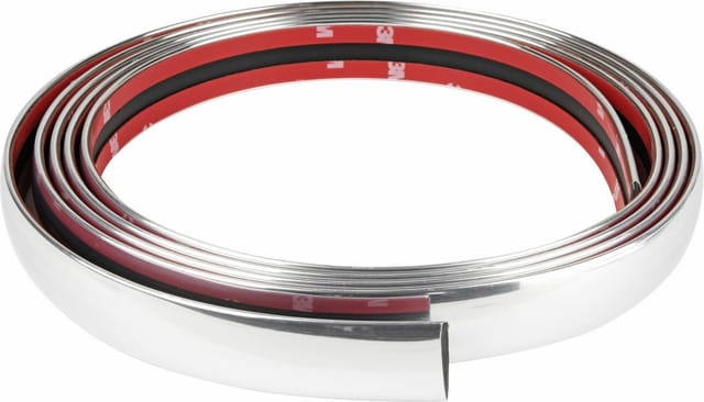 Zierleiste universal Chrom 2,45m x 21mm Zierleiste - Eufab