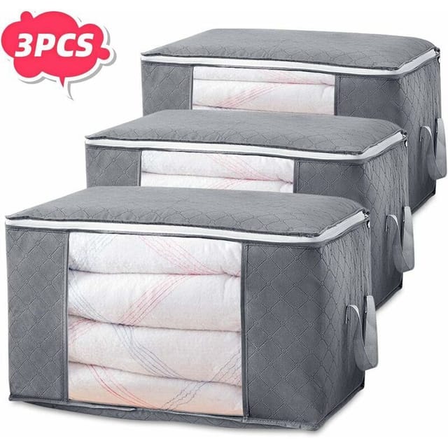 Tigrezy - Faltbare Aufbewahrungstaschen-Organizer, Kleideraufbewahrungsboxen, wasserdichte, schimmelhemmende, feuchtigkeitsbeständige