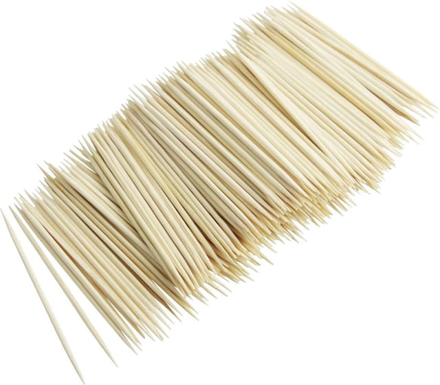 Fackelmann - Zahnstocher 500 Stück, 65 mm Zahnhölzer Cocktailspieß Holzspieß