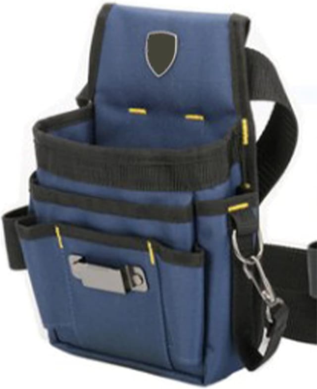 Robuste Werkzeug-Gürteltasche aus Canvas – 8 Taschen für Herren – Multifunktionale Arbeitstasche – für Handwerker, Elektriker, Tischler, Gärtner