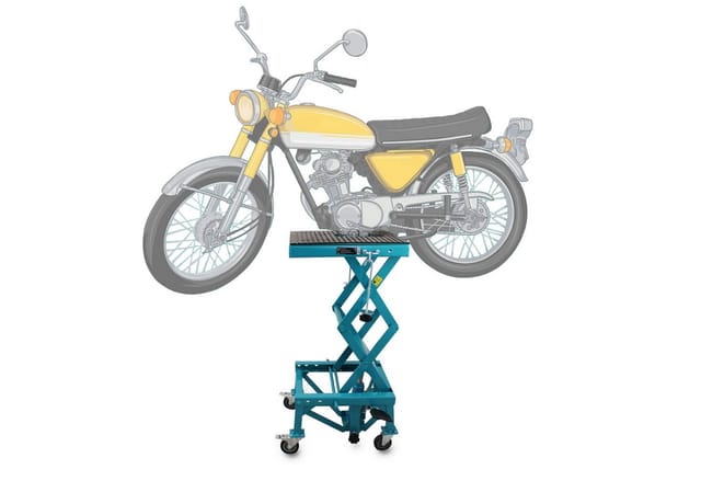 Motorrad Ständer Montagebock Rollbar Hebebühne hydraulische Motorradbühne Motorradhebebühne Bühne Motorradheber Enduro Montagelift - Bituxx