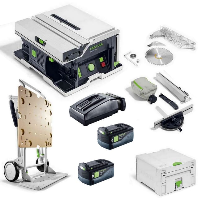 Festool - Akku Tischkreissäge csc sys 50 EBI-Basic + Untergestell +Akku+ Ladegerät