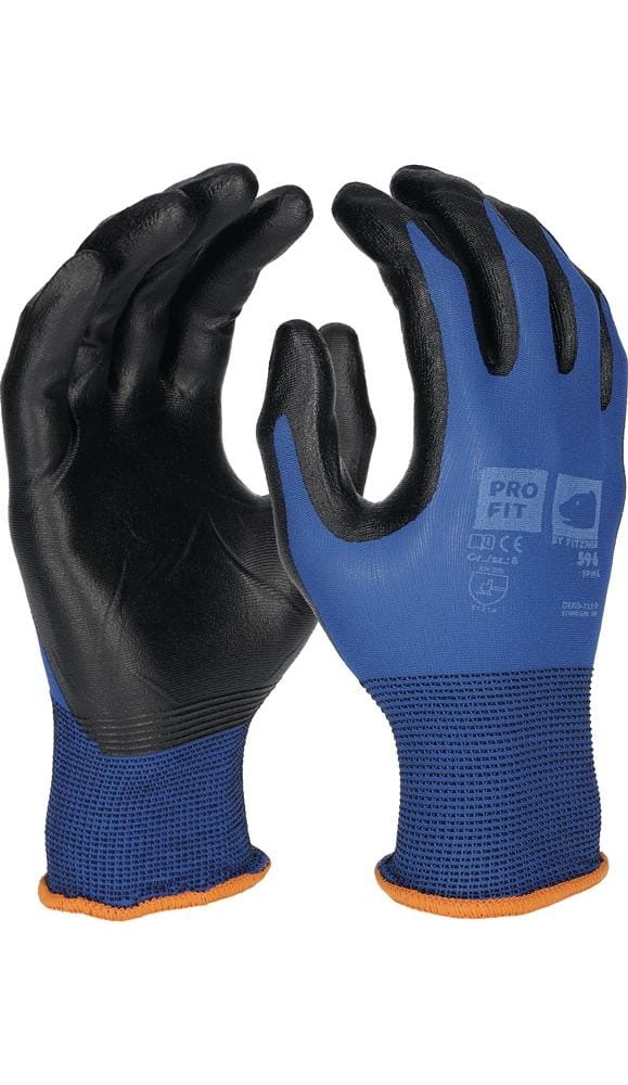 Pro fit 596-10 Handschuhe spike Größe 10 blau / schwarz en 388, en 407 PSA-Kateg
