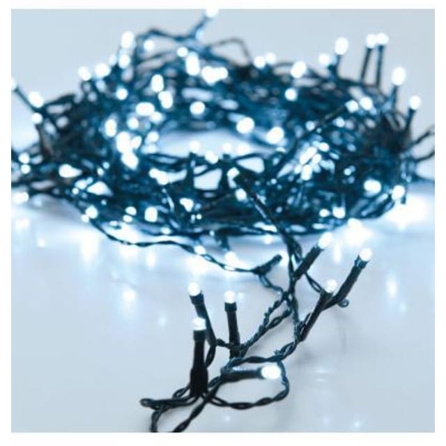 Lichterkette asics 240 kalte weiße leds 21 meter