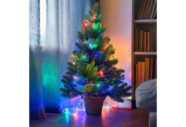 Led Lichterkette bunt mit 8 Leuchtfunktionen - 200 led auf 4m - Weihnachts Beleuchtung mit Speicherchip - Garten Advent Winter Deko Licht für Innen