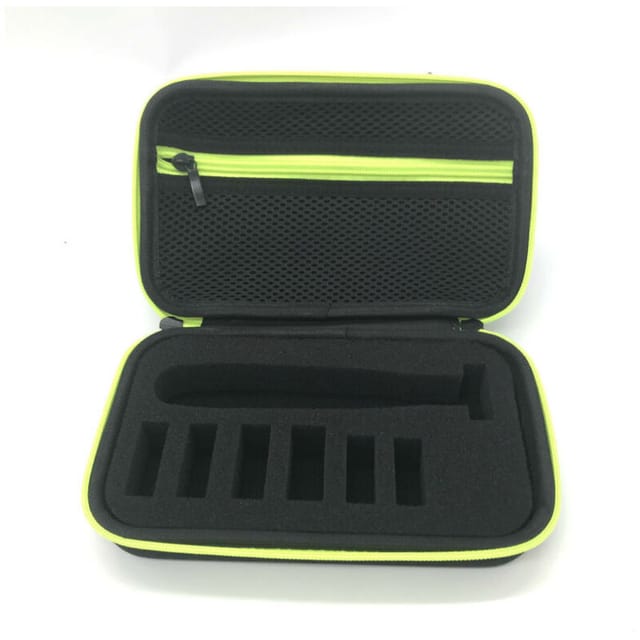 Custodia per Philips OneBlade Pro, custodia da viaggio rigida in EVA con custodia in spugna per una lama (versione in rete nera)