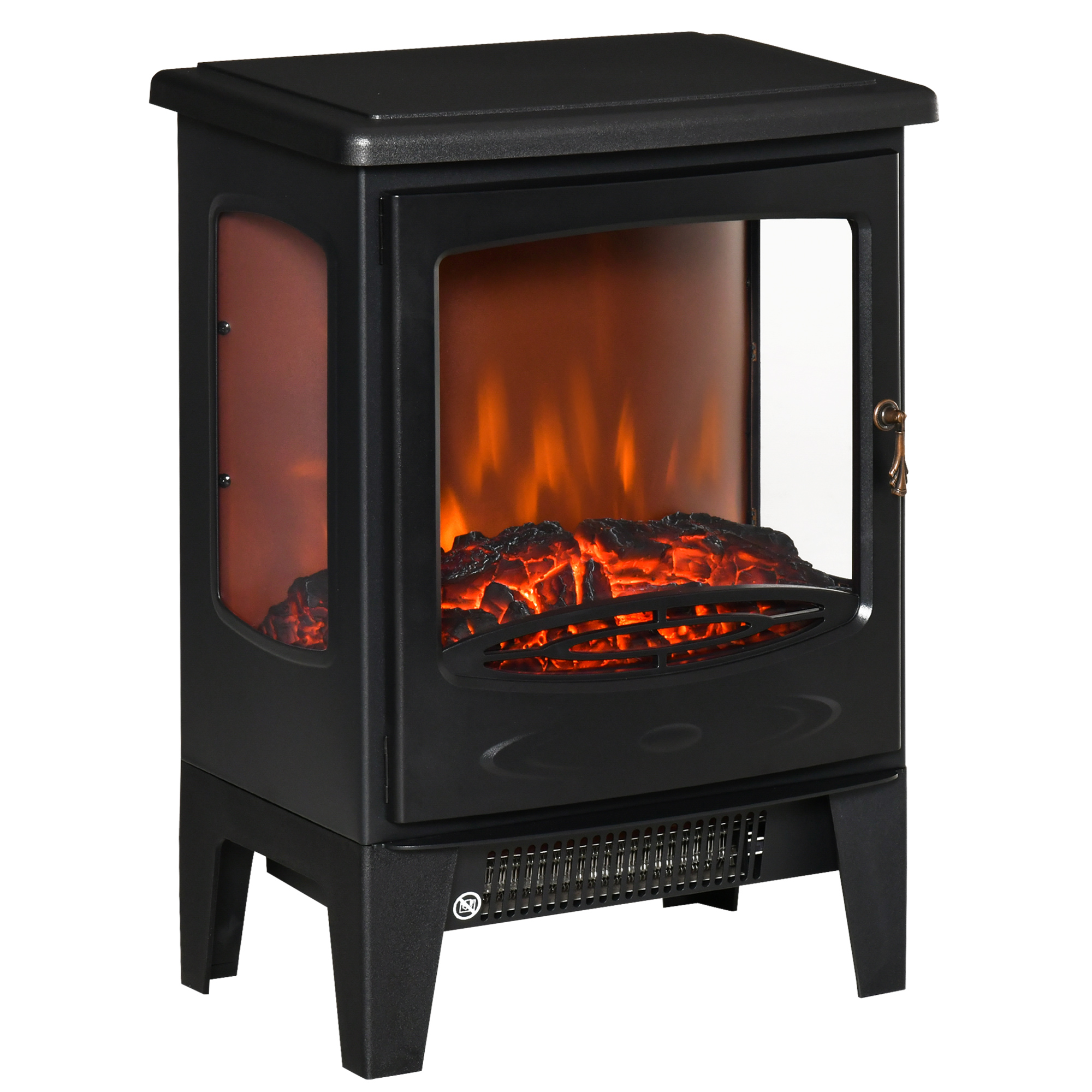 Elektrischer Kamin Mit Heizfunktion, 1800 W Elektrischer Kamin Mit Led-flammeneffekt