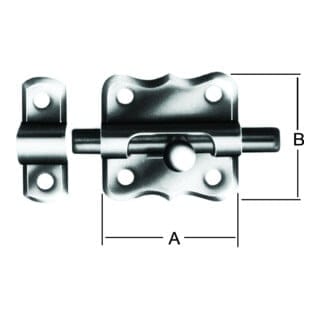Vormann Grendelriegel 47X47 mm verz.