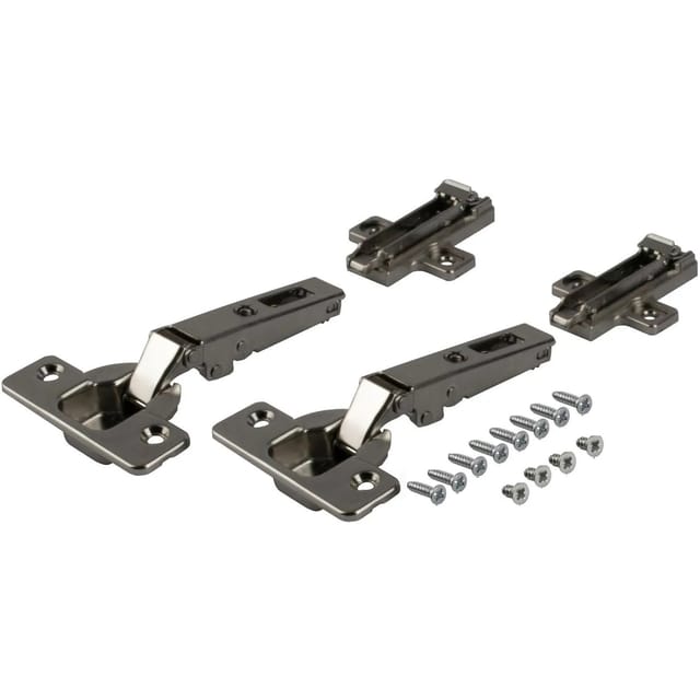 Accuride - 1432 Scharnierset für innenliegende Türen, Stahl schwarz