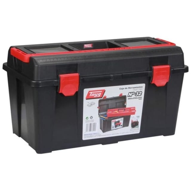 Werkzeugkasten - 480 x 258 x 255 mm - mit Tragekasten - 31,5 l