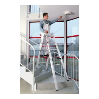 Euroline Premium 30576 Treppenstehleiter 2x6 Sprossen