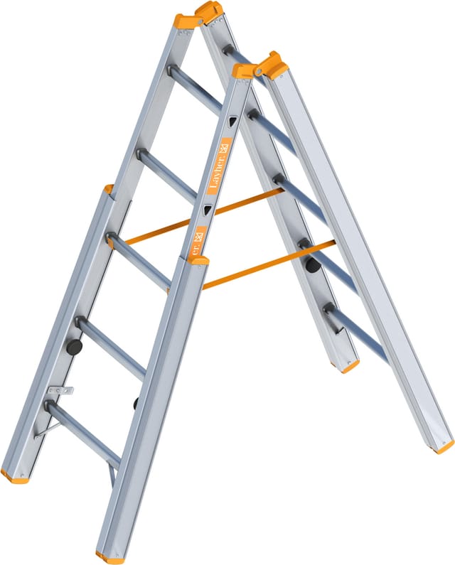 Layher Topic 1061 Treppenstehleiter 2x5 Sprossen
