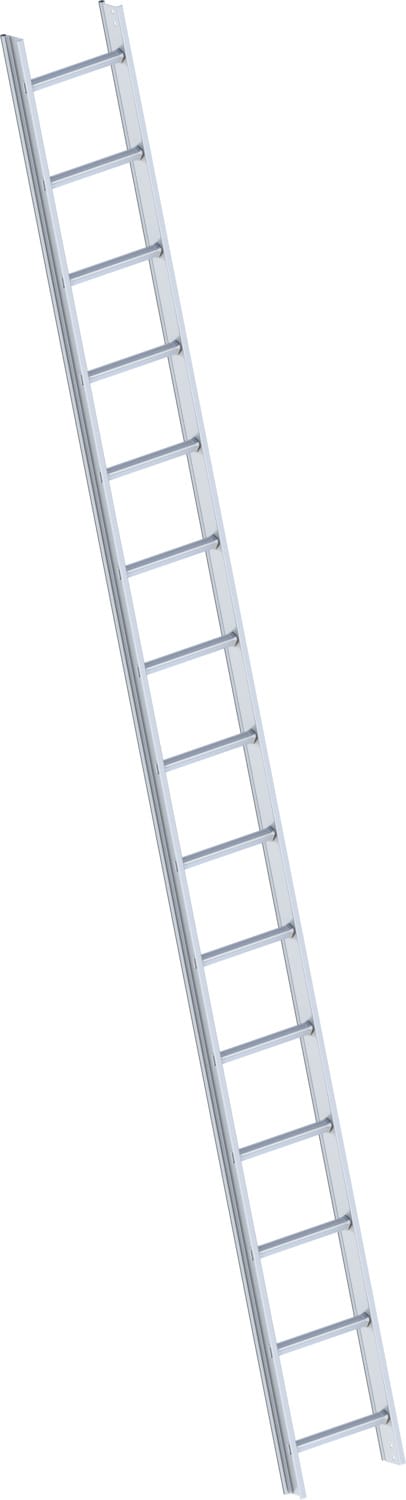 Layher 1051 Dachleiter aluminium 15 Sprossen