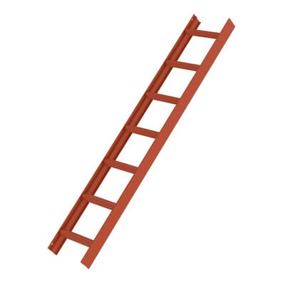Günzburger Steigtechnik - Dachleiter rot 7 Sprossen - 011114