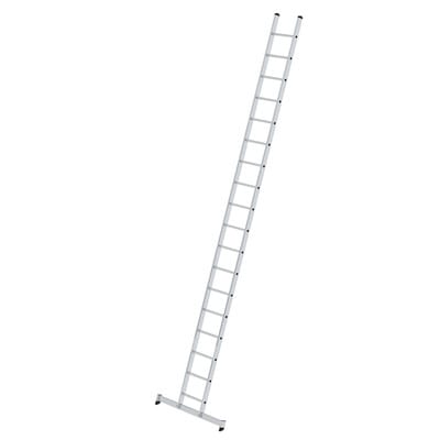 Steigtechnik Sprossen-Anlegeleiter mit nivello-Traverse 18 Sprossen - 010318 - Günzburger