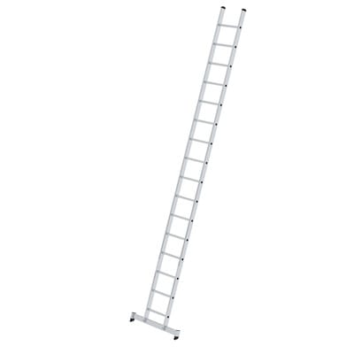 Steigtechnik Sprossen-Anlegeleiter mit nivello-Traverse 16 Sprossen - 010316 - Günzburger