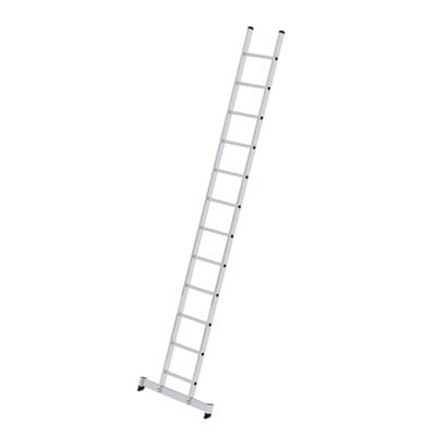 Steigtechnik Sprossen-Anlegeleiter mit nivello-Traverse 12 Sprossen - 010312 - Günzburger