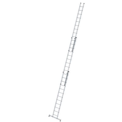 Günzburger Steigtechnik Sprossen-Schiebeleiter 3tlg. mit nivello-Traverse 3 x 12 Sprossen - 020612
