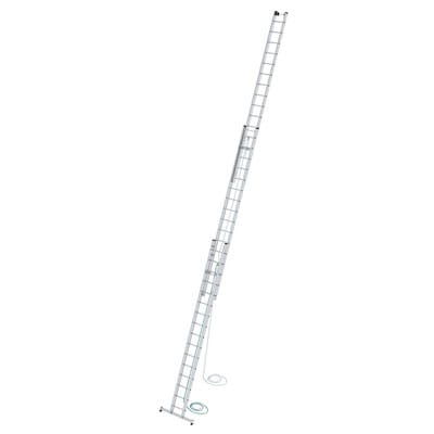 Günzburger Steigtechnik Sprossen-Seilzugleiter 3tlg. mit nivello-Traverse 3 x 16 Sprossen - 022416