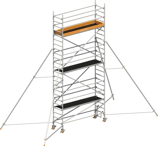 Layher Rollgerüst Uni Standard P2 mit Gerüststützen 5m, 7,20m AH