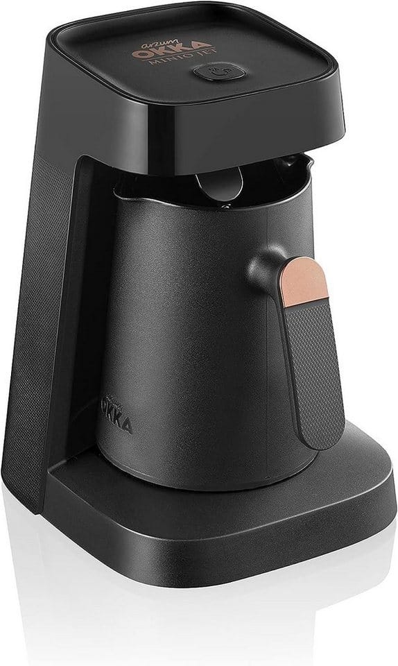 Arzum - okka minio jet, türkische Kaffeemaschine, türkische Kaffeekanne, 400 w Bronze
