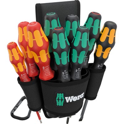 9620 Gürteltasche Set 1, vde Universal Schraubendreher-Set, 10-teilig - Wera