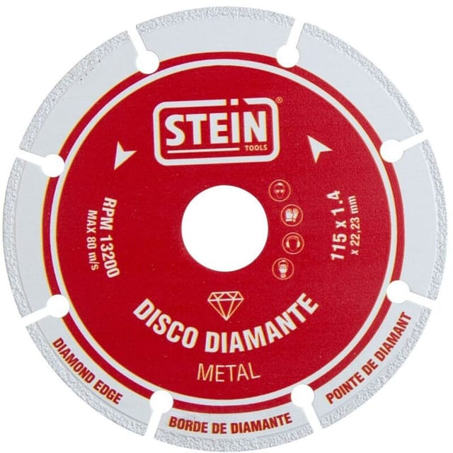 Diamantscheibe aus segmentiertem Metallkrug, 115 mm