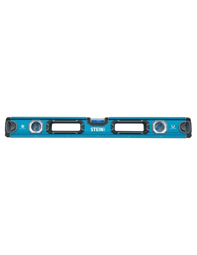Gerade Metallwasserwaage mit Stein Pro Blue-Magnet, 600 mm