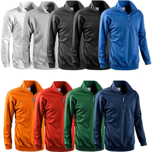 Sottozero Smash 50200 Arbeits-Sweatshirt mit halbem Reißverschluss - L - Dunkelgrau