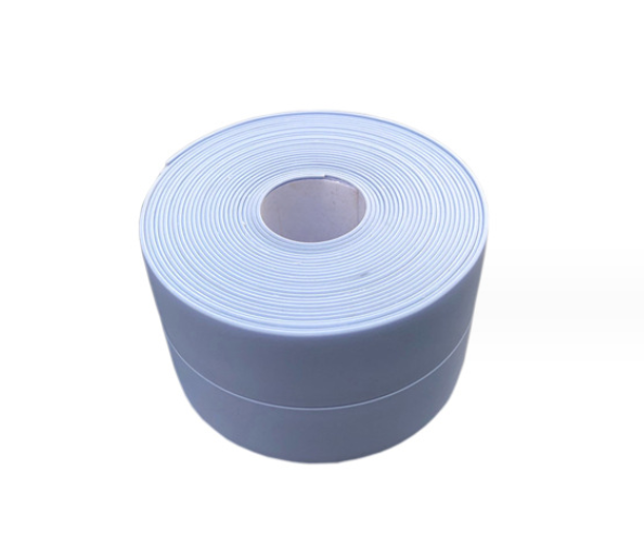 Linghhang - 2 Stück blau) Flexible Sockelleiste – Abschlussleiste für Küche und Bad 38 mm 3,2 m, selbstklebende Dichtung, flexible Faltleiste,