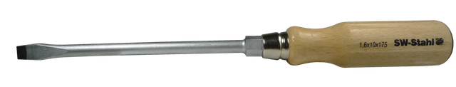 SW-Stahl 30605L Schraubendreher mit Schlitz I 12 x 200 mm I Schlitz Schraubenzieher I Schraubendreher Werkzeug