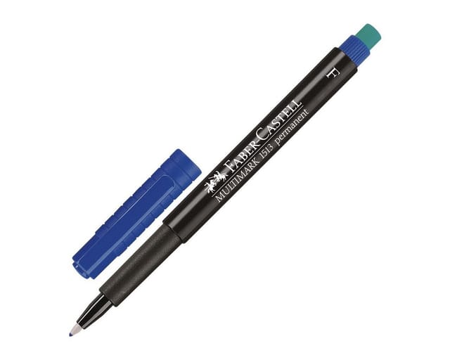 Faber Castell - Folienstift multimark 1513 0,6mm farbig sortiert 4 St./Pack.