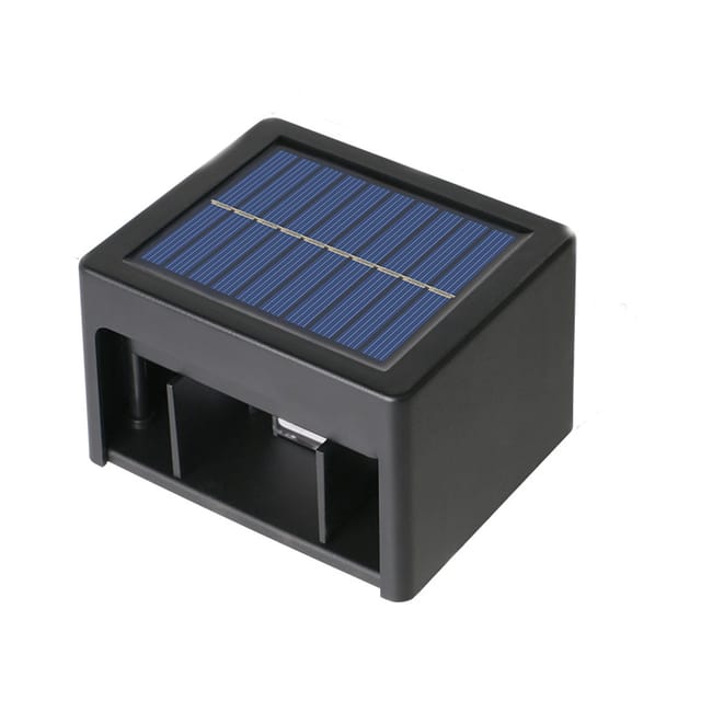 2er-Pack Solar-Wandleuchten, LED-Solarlicht für den Garten im Freien, LED-Außenwandleuchte IP65 wasserdichtes Solar-Türlicht