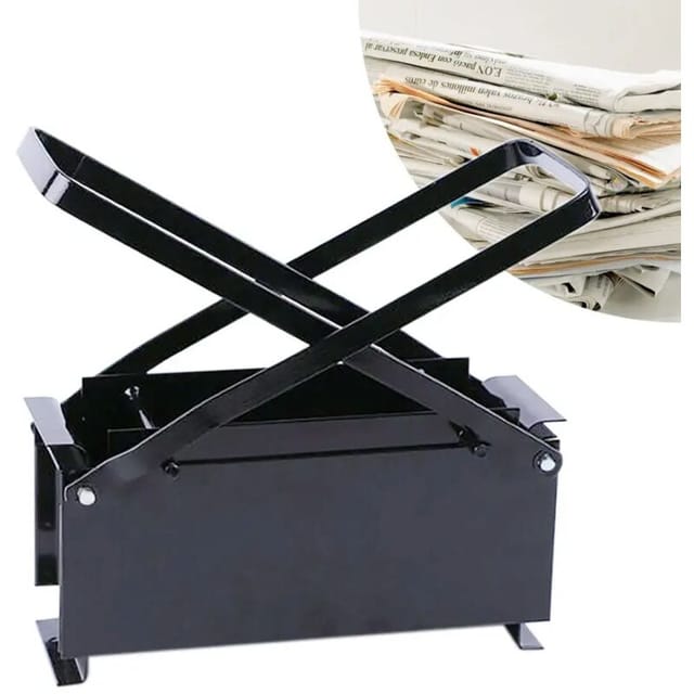 Iron Papierbrikettpresse Altpapierpresse Papierpresse für Briketts, Brikettpresse Log das Brikett Maker Feuer Ziegel Presse Eco Holz Burning