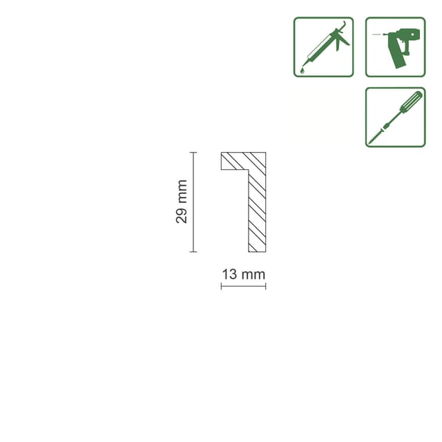 Falzleiste 95 cm 29 x 13 mm Buche Leisten - Fn Neuhofer