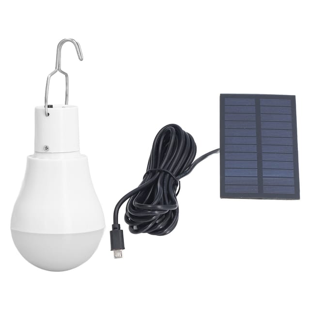 Eosnow - Solar -Glühbirnen -Energiesparung weißer usb -led für Camping -Notfall im Freien mit Haken