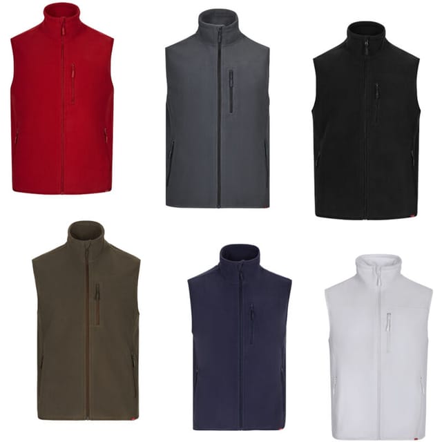 Velilla 105905 Fleece-Arbeitsweste - L - Weiß